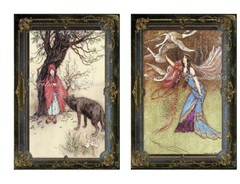 Warwick Gobel Fantasy Art A MULTI-SIZE SET Cotton Fabric Quilt Blocks