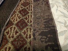 Lot Of 18 Upholstery Drapery Sample Fabric Neutral Colors Crafts Quilts 12″ X 26