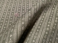 1.75YD PARKER & JULES Birdlip Hunter Colorway 100% Oyster Linen Fabric Belgium