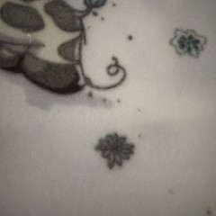Fleece Giraffe Light Blue White And Gray Fabric 3+ Yards