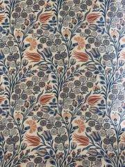 Liberty of London Linen Fabrics Print Berry Vine Colour Lapis 6 Yards