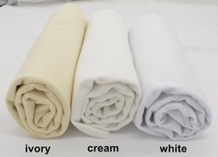 100% Cotton Fabric for Embroidery 20×60-Inch White Crafting Sewing DIY
