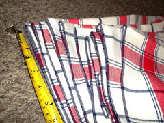 New old stock Vintage Fabric Bolt Tartan Plaid Seek sucker 60″ x 20 yards+