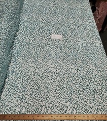Mint 4 Way Stretch Nylon Spandex Mesh Sequin Embroidered Fabric “Spider Web” 