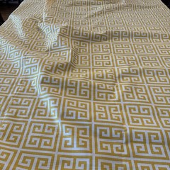 Cotton Linen Upholstery Fabric 54 in wide x 4 yds 18 inches geometric pattern