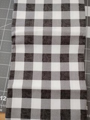NEW! 5-1 Yd Cuts Farmhouse Cotton Quilting Fabrics Charcoal Gray/White