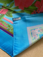 Light blue Thai Silk Scarf