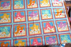 Vintage Panel (4 Rows= 20 Blocks) of CARE BEARS 2003 Craft Panel by Cranston