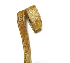 Metallic Bricade Ribbon, Sold by the Yard