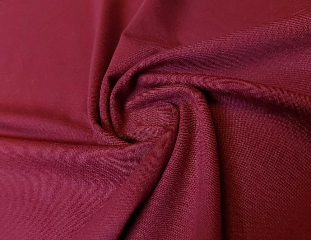 Punta Royal Ponte Di Roma Jersey Fabric Material BORDEAUX