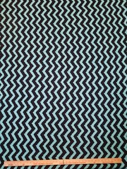 Sea green Chevron stripe Print spandex stretch Fabric wrinkle free 60”W Sold BTY