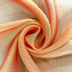 Jolene ORANGE GOLD Polyester Two-Tone Chiffon Fabric by the Yard – 10135