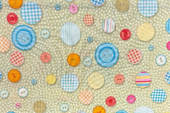 BAUM TEXTILES – LITTLE WONDERS #NK28738-BUTTONS – 1 YARD