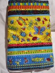 Timeless Treasures Cotton Fabric 3Yds 10″ Multicolor Bugs Butterfly Ladybug