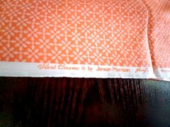 Silent Cinema by Jenean Morrison Orange Front Row – #JM 45 – Cotton – 42″ x 37″