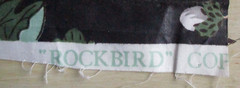 Rockbird GP & J Baker England Cotton Chintz Fabric Birds Floral 61×51 RARE 80’s