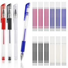 COIDEA 8 Pcs Heat Erasable Pens 1 Count (Pack of 72), Black, Blue, White, Red