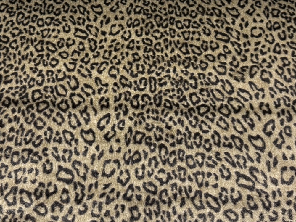 Super Luxury Faux Fur Fabric Material SAVANNAH LEOPARD