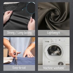 Precut Nylon Fabric (2 Yards x 57 inch) – Water Repellent Ripstop Fabric, Lig…