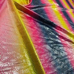 Vibrant Colorful Mermaid Scales print Spandex Fabric Stretch by yard Swimwear
