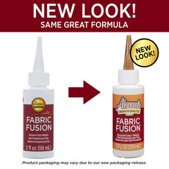 Fusion Fabric Adhesive 2 Fl Oz 3-Pack, Washable Fabric Glue for Clothes, Denim,