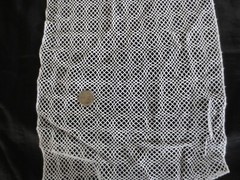 4495. Synthetic WHITE MESH FABRIC – 11″ x 5-3/4 yds.