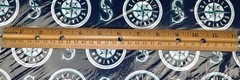 1 Yard Seattle Mariners Logo Bolt Fabric Material Cotton MLB Baseball