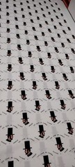 Abraham Lincoln Fabric Illinois Jaycees Printed Polyester DISCO Fabric 2 yards