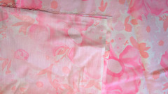 Bright Candy Pink Large Floral Cotton Blend Shirting Fabric 96″L x 46″W Pc