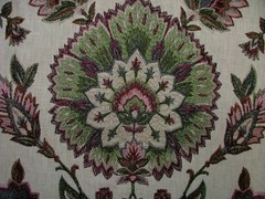 iLiv Embroidered Curtain Fabric 1.7 Metres Jaipuri Mulberry Cushion Blinds