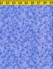 VR Large Lavender Purple scroll vines tonal Cotton quilt fabric P&B BTY L