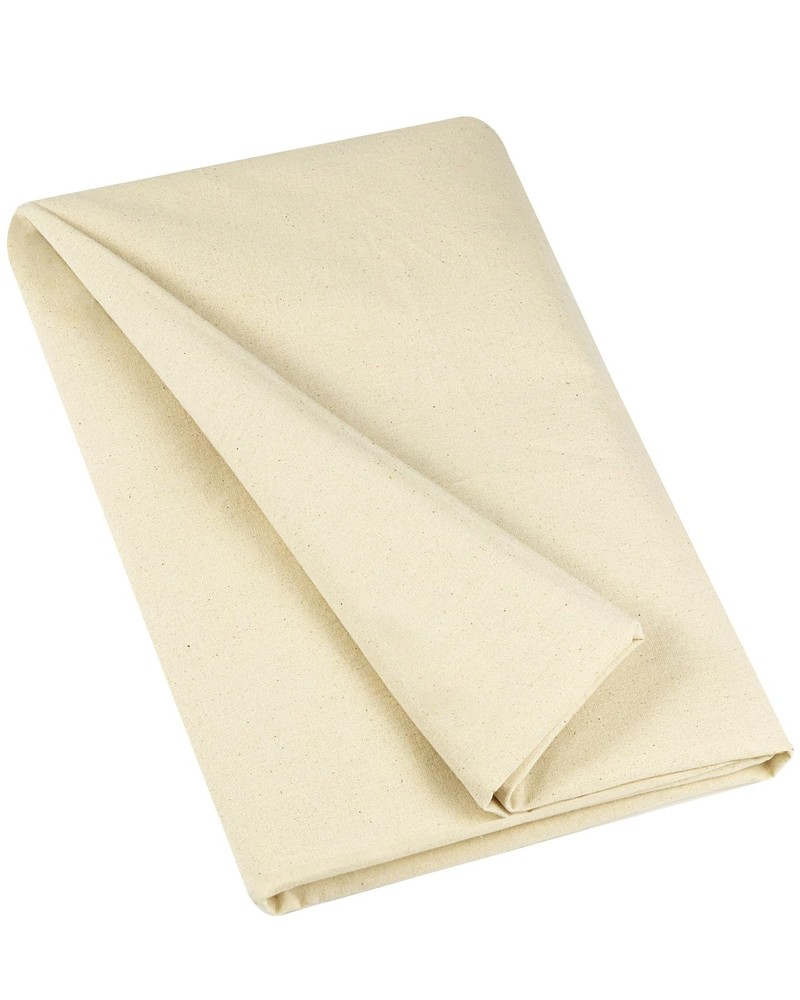 100% Cotton Muslin Fabric, 63 inch x 2 Yards, Unbleached 2 YARD, Natural