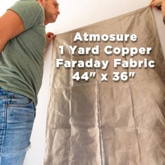 ATMOSURE Faraday Fabric & Tape Kit (1 Yard | 44″x36″) – Copper-Nickel Shielding
