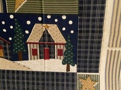 Village Angel Cotton Fabric Panel by Springs Ind. The Old Country Store 29″x34″