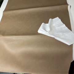 VINYL PLEATHER Proquinal Tan PVC FABRIC Brown 14″ x 55″