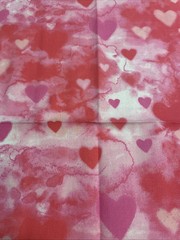 Hearts Valentine’s Day Cotton Fat Quarter 18”x21” New