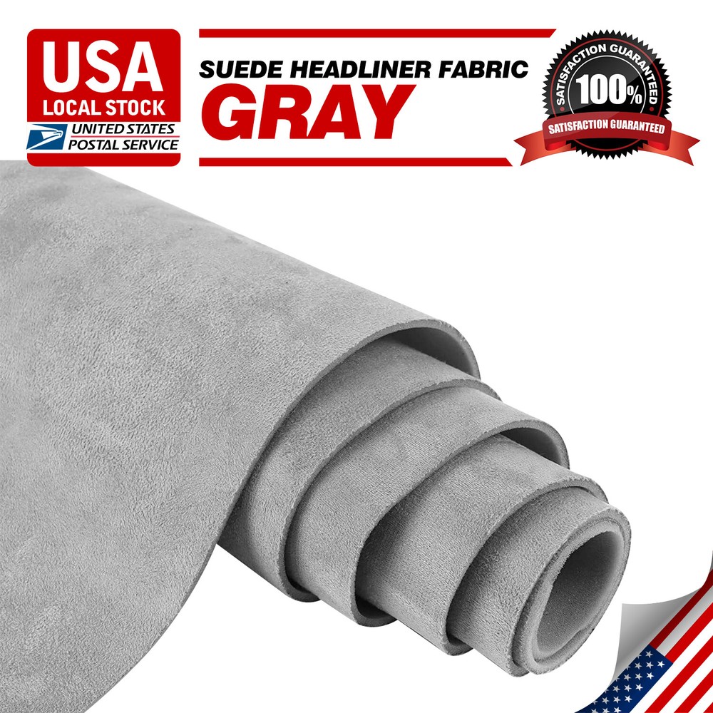 Automotive Headliner Fabric – MGT OEM – 2/16″ Foam Back 60″W – Premium Gray