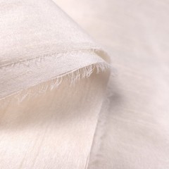 15 YARD LOT IVORY FAUX SILK POLY DUPIONI FABRIC 58″ IRRIDESCENT SLUB FABRIC