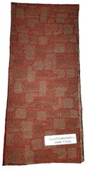 Upholstery Fabric Swatch. Rust w/ Brown Gray Tones 18.25″X 4″ #9 Paris Quilting