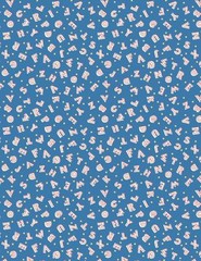 Backyard Pals By Wilmington Prints – Blue Letters #98598-415