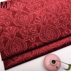 1M Velvet Fabric Embossed Floral Soft Velour Material Home Upholstery Backdrop