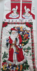 Christmas Fabric Cut & Sew #14 Projects Santa Pillows Stocking Vintage Hallmark