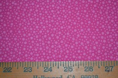 Cotton fabric, two-toned pink dots, 57″ x 74″ unfinished project