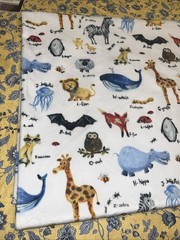 Animal Alphabet Minky Fabric Micheal Miller Zoo Animals