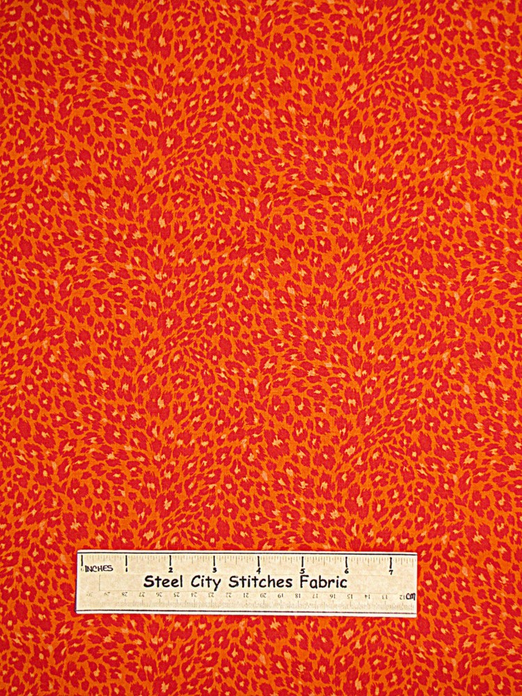 Cheetah Leopard Spots Animal Print Fabric By The Yard Cotton Jungle Out There