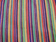 FABRIC TRADITIONS #10017″ MULTI COLORED STRIPE GOLD LINING BTY