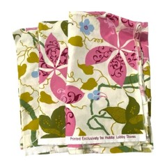 Hobby Lobby Exclusive Floral Print Fabric Remnant Lot of 3 Pieces Sewing DIY