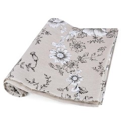 Linen Floral Fabric 5 Yards 62 Inch Width Upholstery Sewing Fabric