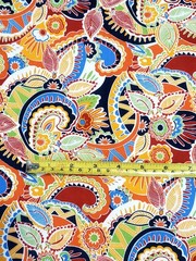 43×54 JOANN Vibrant Bohemian Global Paisley Floral Maximalist Cotton Fabric
