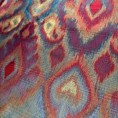 Richloom Ikat Fabric Sagamore 57×73 2yd Upholstery Boho Tribal Global Maximalism